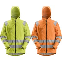 Snickers Workwear PU Regen-Arbeitsjacke Warnschutzklasse 3