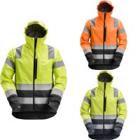 Snickers Workwear Wasserdichte Warnschutz-Softshell-Jacke...