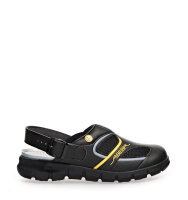 Abeba Berufssandalen DYNAMIC 37343 Schwarz-Gelb OB ESD