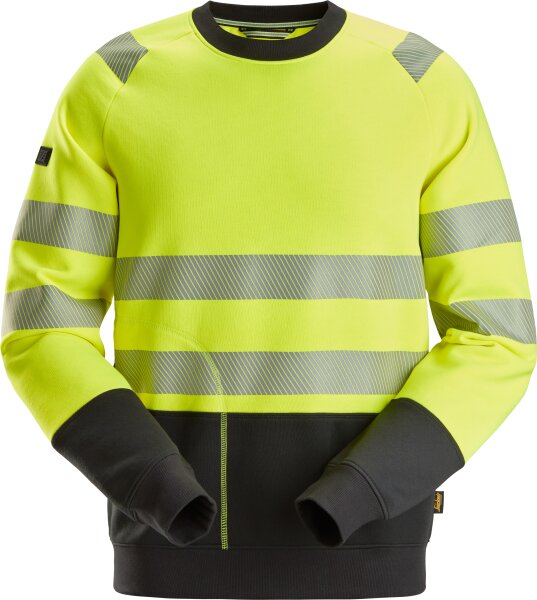 Snickers Workwear Sweatshirt Warnschutzklasse 2 Warngelb/Schwarz