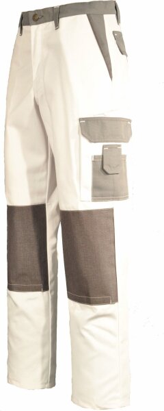 EIKO Bundhose Canvas Powerline weiß/grau 56