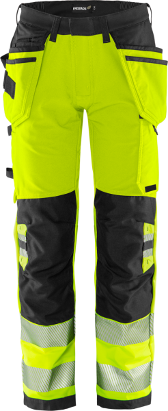 Fristads High Vis Green Handwerker Stretchhose Kl.
