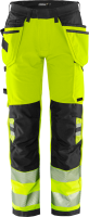 Fristads High Vis Green Handwerker Stretchhose Kl.