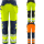 Fristads High Vis Green Handwerker Stretchhose Kl.