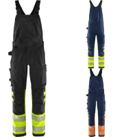 Fristads High Vis Green Stretch Latzhose Kl. 1 1032 GSTP