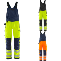 Fristads High Vis Green Stretch-Latzhose Kl. 2 1031 GSTP