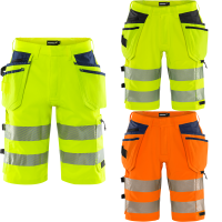 Fristads High Vis Green Handwerker Stretch-Shorts Kl. 2...