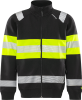 Fristads High Vis Green Stretch-Sweatjacke Kl 1 7531 GKC