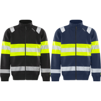 Fristads High Vis Green Stretch-Sweatjacke Kl 1 7531 GKC